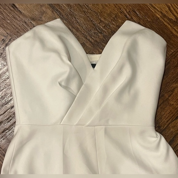 Jay Godfrey White Strapless Jumpsuit Sz 0 XS - Picture 5 of 6
